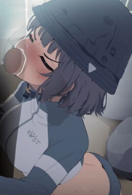 1boy 1girls animated big_penis black_hair black_hat blowjob blue_archive blush breasts censored cum cum_down_throat cum_in_mouth cum_in_nose cum_in_stomach cum_in_throat cum_inflation cum_on_body cum_on_breasts cum_on_tongue cum_on_upper_body cumflation fellatio female hat inflation large_penis male mizumizuni oral penis saki_(blue_archive) saki_(swimsuit)_(blue_archive) short_hair swallowing_cum swallowing_cum_while_deepthroat tongue tongue_out x-ray