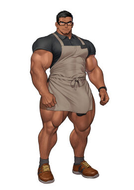 abs balls bara biceps big_cock big_muscles big_pecs big_penis black_hair blush bodybuilder bulge censored chest_hair flaccid gay hairy_chest hairy_thighs heavy_balls high_resolution highres huge_cock kuromine_hiraya large_balls large_cock large_penis large_testicles leg_hair male male_only massive_balls massive_cock massive_penis movement_lines muscles muscular muscular_back muscular_male muscular_thighs nipple_hair nipples pecs penis pubic_hair solo solo_male sweating swinging_balls tan_skin testicles thick_thighs veins veiny_muscles yaoi yuatari