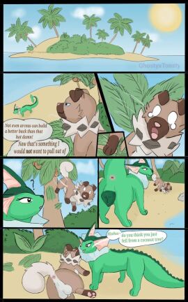 all_fours animal_genitalia animal_pussy anus asking asking_another back_spines backsack balls ballsack beach being_watched big_balls black_eyes black_nose blue_eyes blue_sky branch broken_branch brown_body brown_ears brown_fur brown_mouth brown_paws canid canine canine_genitalia canine_pussy canine_sheath cloud coastline coconut coconut_tree comic comic_panel concern concern_for_another crashing dialogue dorsal_fin dorsal_frill drupe_(fruit) duo eeveelution elemental_creature falling falling_leaves fan_character female feral fin flirting flora_fauna food frill_(anatomy) fruit fruit_tree fur generation_1_pokemon generation_7_pokemon genitals ghostyxtoasty green_body green_fur green_pussy grey_body grey_fur hi_res hiding humor humor_porn hurt_expression imminent_sex island joke jokes knocked_down laugh laughing_at_another leaf leaves_on_ground looking_at_another lying male male/female mammal marine meme midair mouth_closed nintendo on_sand open_mouth palm_tree pawpads pink_nose pink_pawpads plant pokemon pokemon_(species) politics pun pussy quadruped question_mark raised_tail rock rockruff sand sea sheath shrub sky skyscape small_panel smile smiling_at_another smirk smirking_at_another speech_bubble spiral_eyes standing sun surprise surprised_expression tail tail_down talking_feral talking_to_another thought thought_bubble thoughts tree unconscious vaporeon walking watching_from_afar water watermark white_balls white_body white_cloud white_clouds white_fur white_sheath white_tail