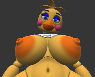 1girls 3d 3d_(artwork) animatronic big_breasts breasts female five_nights_at_freddy's five_nights_at_freddy's_2 furry furry_female prisma3d robot robot_girl runaboo_chica seductive solo solo_female toy_chica_(fnaf)