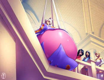 ass ass_expansion ass_focus babe_pig_in_the_city barefoot big_ass big_butt bubble_ass bubble_butt butt_expansion esme_hogget expansion expansion_sequence gigantic_ass gigantic_butt huge_ass huge_bubble_butt huge_butt inflation leggings open_mouth prison_guard_position prison_school shiraki_meiko skin_tight thick_ass thick_thighs thighs