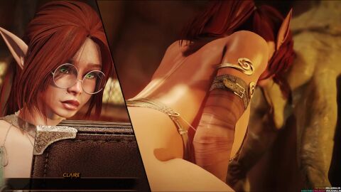 2koma animated bed bedroom blowjob cowgirl cowgirl_position deepthroat geministarsign glasses goblin goblin_male green_eyes green_skin hand_holding hentaudio hoshinomeririri instant_loss instant_loss_2koma light-skinned_female light_skin moan moaning moaning_in_pleasure moaning_on_cock moans molagballin mp4 opennsfwsp_(va) oral oral_sex orange_hair panels red_hair skyrim sound sound_edit sound_effects sound_warning split_screen sucking sucking_penis tagme text the_elder_scrolls video