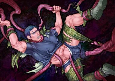 alien gay gay_male kiriero_gunsou male male_only tentacle tentacle_in_ass tentacle_monster tentacle_on_male tentacle_penetration tentacle_rape tentacle_sex tied tied_up yaoi