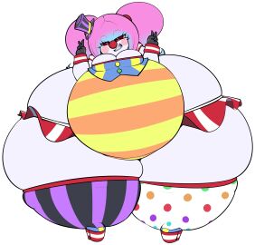 1girls ass belly blue_highlights breasts cleavage clown clown_girl clown_makeup female female_focus female_only hat heels hips hyper hyper_ass imcoffeecakes implied_ass_cleavage large_ass large_belly large_breasts miniskirt overweight overweight_female peace_sign pink_hair prattagail red_eyes shortstack skirt stockings stomach thick_thighs thighs thunder_thighs top_hat twintails victory_pose wide_hips