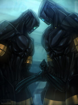 1_eye 2019 android big_penis bodily_fluids duo ejaculation erection genitals glowing glowing_eyes handjob hi_res humanoid k-tron_(valerian) machine male male/male muscular muscular_male no_balls penile penis robot sex todex valerian_and_the_city_of_a_thousand_planets watermark