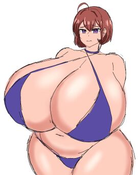 1girls breasts doinaka female female_only momiji_(artist) original_character rukachan_(doinaka) solo solo_female tagme thick_thighs twitter_link voluptuous voluptuous_female