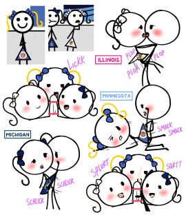 cgp_grey female hair_ribbon illinois_(cgp_grey) male malibu_hour michigan_(cgp_grey) minnesota_(cgp_grey) multiple_females multiple_girls states_(cgp_grey) stickman tagme those_are_children unknown_male youtube