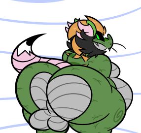 2024 abstract_background absurd_res aliasing anthro ass backsack balls ballsack belly bent_over big_ass big_balls big_butt digital_drawing_(artwork) digital_media_(artwork) eyebrow_through_hair eyebrows fangs fur genitals glowing glowing_eyes hair hi_res huge_ass huge_butt hybrid hyper hyper_ass hyper_butt jaymisc looking_at_viewer looking_back looking_back_at_viewer male markings nude presenting presenting_hindquarters raised_tail ratigator rear_view scales simple_background slightly_chubby smile smiling_at_viewer solo standing tail teeth thick_thighs toony translucent translucent_hair whiskers