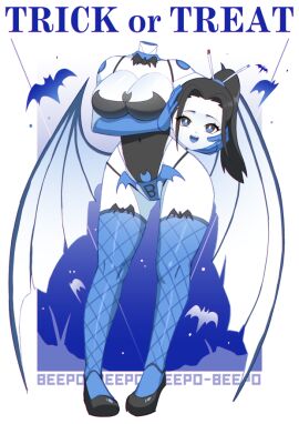 android beepo_(chunkymoon) female halloween halloween_costume machine robot robot_girl trick_or_treat