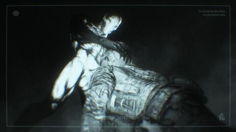 1440p animated balls camo_clothing erection face_fucking faceless_character faceless_male floating glitching hands_on_head kneeling military military_uniform no_sound oral oral_penetration oral_sex outlast penis red_barrels soldier tagme tauntilock vest video video_games walrider