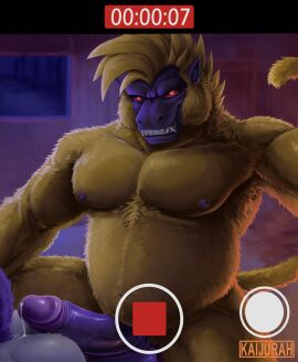 2025 anthro arm_hair armpit_hair ass baby_vegeta balls bara bedroom belly biceps blonde_hair bodily_fluids body_hair cellphone chest_hair chest_tuft deltoids detailed_background dragon_ball dripping duo electronics erection evil_grin forearm_muscles genital_fluids genitals great_ape_baby grin hair hairy happy_trail hi_res holding_cellphone holding_object holding_phone holding_smartphone humanoid_genitalia humanoid_penis imminent_anal imminent_sex inside kaijurah looking_at_viewer male mammal masculine_male musclegut muscles muscular muscular_arms muscular_legs muscular_thighs navel nipples nude oozaru oozaru_baby pecs penis phone precum precum_drip precum_on_butt primate recording recording_video red_eyes shoulder_hair slightly_chubby smartphone smile triceps tuft yaoi