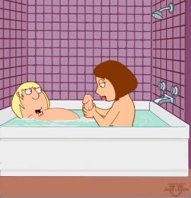 animated bath bathroom blowjob breasts breasts_out chris_griffin cum cum_in_mouth cum_inside family_guy female guido_l handjob incest kissing male meg_griffin naked naked_female naked_male penis penis_out sucking_penis