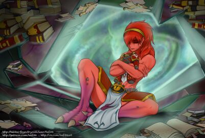 1girls big_breasts bigger_female black_carapace breasts chaos_(warhammer) chaos_space_marine daemon_primarch female female_only image_set kef34 magnus_the_red power_armor primarch red_hair red_skin rule_63 solo solo_female taller_female thousand_sons warhammer_(franchise) warhammer_40k wings yellow_eyes