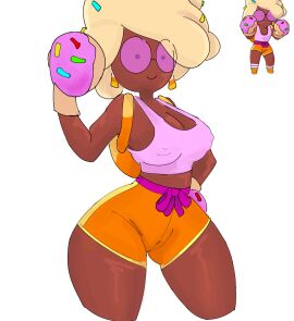 1girls black_body brawl_stars female rosa_(brawl_stars) sugarplum_rosa_(brawl_stars) supercell tagme