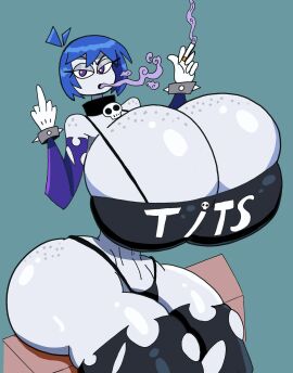 gigantic_breasts gooeyblob huge_ass huge_breasts megabippy tiddy_(megabippy)
