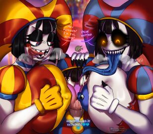 evil_pomni female pomni_(the_amazing_digital_circus) possessed_pomni tagme the_amazing_digital_circus tiefe