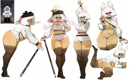 1girls big_thighs bikini breasts bunny bunny_ears drmover evelynn_winter female female_focus medium_breasts notebook original_character posing pulling_clothing reference_image roblox roblox_avatar robloxian shorts tagme white_background wings