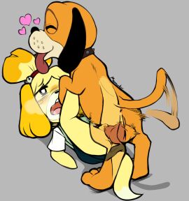 accessory afterimage animal_crossing animal_genitalia animal_penis anthro anthro_on_feral anthro_penetrated balls bell blonde_hair blush blush_stickers bottomwear canid canine canine_genitalia canine_penis canis closed_eyes clothed clothed_female clothed_sex clothing collar crossover domestic_dog duck_hunt duck_hunt_dog duo female female_penetrated feral feral_penetrating feral_penetrating_anthro feral_penetrating_female from_front_position fur genitals grey_background hair hair_accessory heart_symbol hi_res holding_leg hunting_dog intraspecies intraspecies_bestiality isabelle_(animal_crossing) lying male male/female male_penetrating male_penetrating_female mammal missionary_position motion_lines nintendo on_back open_mouth orange_body orange_fur penetration penile penile_penetration penis pussy sex shih_tzu shirt short_hair simple_background sketchy_skylar skirt snout tail tail_motion tailwag teeth tongue tongue_out topknot topwear toy_dog translucent vaginal_penetration yellow_body yellow_fur zoophilia