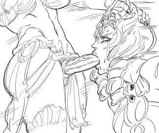 1futa 1girls african_mythology alternate_costume aphrodite aphrodite_(smite) bb_(baalbuddy) big_breasts big_penis blowjob breasts deity desert_queen_serqet duo egyptian_mythology erection european_mythology fellatio female forced_oral futa_on_female futanari goddess greek_mythology hi-rez_studios intersex light-skinned_futa light_skin middle_eastern_mythology mythology oral oral_sex penis public_domain runny_makeup serqet_(smite) sex sketch smite tears yuri