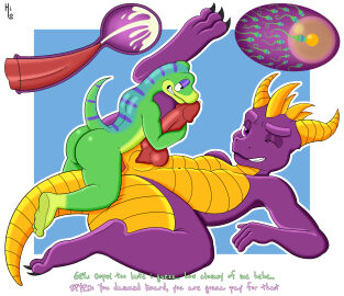 2024 2_horns activision anal anal_sex animal_genitalia animal_penis anthro anvil_position ass black_eyes bodily_fluids canine_genitalia canine_penis claws cum cum_in_ass cum_inside digital_media_(artwork) dragon duo ejaculation english_text eye_contact from_front_position gecko genital_fluids genitals gex_(series) gex_the_gecko green_body green_nose green_scales green_tail half-closed_eyes hand_on_penis hi_res horn impregnation internal internal_anal itsme_hilo knot laugh legs_up lizard looking_at_another lying male male/male male_impregnation male_penetrated male_penetrating male_penetrating_male multicolored_body multicolored_scales mythological_creature mythological_scalie mythology narrowed_eyes nude on_back one_eye_closed one_eye_half-closed orgasm ovum penetration penile penile_penetration penis penis_in_ass purple_body purple_claws purple_eyes purple_nose purple_scales purple_tail purple_toe_claws reptile scales scalie sex size_difference small_dom_big_sub small_top_big_bottom smile sperm_cell spyro spyro_the_dragon tail teeth text thick_thighs toe_claws two-tone_body two-tone_scales two-tone_tail yellow_body yellow_horn yellow_scales yellow_tail