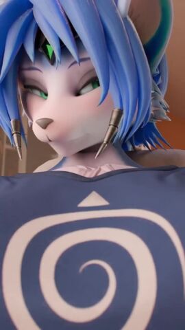 3d 3d_(artwork) 3d_animation abs animated anthro anthro_female areola areolae blue_body blue_fur blue_hair blush breast_grab breasts breasts_out canid canine clothing digital_media_(artwork) english_description fangs female fox fur furry furry_female genitals grabbing_own_breast hair hand_on_breast huge_breasts krystal large_breasts looking_at_viewer mammal medium multicolored_body multicolored_fur navel nintendo nipples no_sound sanomaly short_playtime solo star_fox tagme teal_eyes teeth text_on_body tongue tongue_out twitter_link two_tone_body two_tone_fur undressing undressing_self video vulva warfare_krystal warfare_machine warfaremachine white_body white_fur