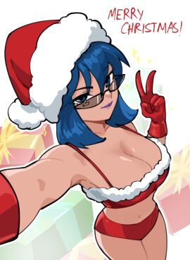 1girls ass bandeau bare_shoulders big_ass big_breasts big_butt big_thighs blue_eyes blue_hair blue_lipstick breasts breasts_bigger_than_head christmas christmas_clothing christmas_outfit christmas_topwear crop_top cute cute_face dark_hair exposed_belly exposed_shoulders eyewear female fortnite fortnite:_battle_royale glasses hope_(fortnite) huge_breasts huge_thighs light-skinned_female light_skin lipstick looking_at_viewer looking_over_eyewear looking_over_sunglasses merry_christmas peace_sign purple_lipstick seductive seductive_body seductive_eyes seductive_face seductive_female seductive_gaze seductive_look seductive_mouth seductive_pose seductive_smile seductive_woman selfie selvish94 short_hair solo solo_female solo_focus sunglasses thick thick_ass thick_hips thick_legs thick_thighs thighs tight_clothes tight_clothing tight_topwear tinted_eyewear top_view tube_top tubetop winterfest