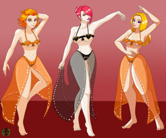 2000s 2000s_(style) advance_wars advance_wars:_dual_strike bare_arms bare_legs bare_midriff bare_shoulders bare_thighs barefoot belly_button belly_dancer belly_dancer_outfit black_bra black_silk black_skirt blue_eyes bra breasts brown_eyes cleavage dancer dancer_class dancer_girl dancer_outfit dancing earrings empty_eyes female female_only femsub ginger ginger_hair hair_covering_one_eye happy_trance harem harem_girl harem_girls harem_jewelry harem_outfit harem_pants heart_shaped_bra heart_symbol hypnosis hypnotic_eyes hypnotized_female intelligent_systems kindle_(advance_wars) light-skinned_female light_skin lipstick long_hair looking_at_viewer micro_bikini midriff multiple_females multiple_girls multiple_subs navel nell_(advance_wars) nintendo orange_bra orange_ears orange_eyes orange_hair orange_lipstick orange_silk orange_skirt overboob pale-skinned_female pale_skin pink_lipstick rabbit0 rachel_(advance_wars) red_eyes red_hair red_lipstick revealing_clothes see-through see-through_clothing see-through_dress see-through_shirt see-through_veil short_hair sideboob slave slave_girl slave_outfit smile theneko underboob veil