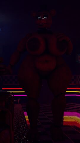 2025 3d_(artwork) 9:16 anthro areola ass bear big_breasts blender_(artwork) breasts digital_media_(artwork) faizah_fuckbear_(octal) female five_nights_at_freddy's freddy_(fnaf) genitals hi_res huge_breasts looking_at_viewer mammal mtf_crossgender nipples nude pussy rule_63 scottgames solo tongue unwithered_faizah unwithered_freddy vulva withered_faizah