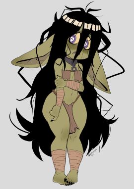 2024 5_fingers 5_toes absurd_res ankle_wraps barefoot black_hair black_nails blush bottomwear bra breasts chain_leash chains clothed clothing collar colored_nails feet female fingers flat_chested goblin goblin_female green_body green_skin grey_background hair hand_on_arm hecate_(shidyk) hi_res holding_arm humanoid humanoid_pointy_ears leash leashed_collar loincloth long_ears long_hair messy_hair midriff nails navel nerdbayne open_mouth pointy_ears pupils purple_eyes restraints signature simple_background skull_pupils small_breasts solo thick_thighs toes underwear unusual_anatomy unusual_eyes unusual_pupils wide_hips wraps wrist_wraps