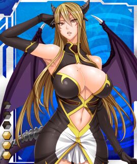 00s beauty_mark beauty_mark_on_breasts breasts card_(blue-hr) card_(medium) cleavage demon demon_girl fei_(maidoll) female female_focus horns large_breasts lilith-soft mole mole_on_breast official_art solo tagme tail taimanin_(series) taimanin_asagi taimanin_asagi_battle_arena taimanin_asagi_battle_arena_all_card_gallery taimanin_asagi_kessen_arena tia_(taimanin_asagi_battle_arena) wings