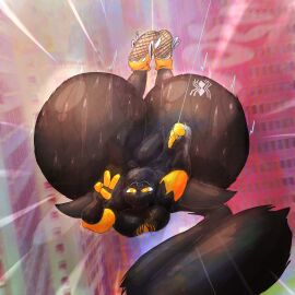 anthro arthropod_webbing ass big_ass big_butt bodily_fluids bottomless bubble_ass bubble_butt cat_tail chuck_taylor_all_stars clothed clothing converse cosplay costume demon domestic_cat exposed_butt felid feline felis furgonomic_headwear furgonomics gesture hand_gesture heart_eyes heart_symbol hi_res huge_ass huge_butt hyper hyper_ass hyper_butt ink_(lumiink) long_ears long_tail looking_at_viewer lumiink male mammal marvel marvel_comics spider-man_(cosplay) spider-man_(series) stamp sweat sweaty_ass sweaty_butt tail tattoo unknown_species v_sign web_swinging