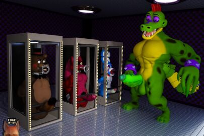 alligator alligator_tail alligatorid alligatorid_humanoid angry angry_face animatronic anthro bear bear_boy biceps blowjob blue_body blue_eyes bound bound_arms bound_legs bound_wrists bowtie bowtie_collar brown_body brown_glans bunny bunny_boy caged completely_naked completely_nude crocodile crocodile_tail crocodilian crocodylid eyepatch facial_markings five_nights_at_freddy's five_nights_at_freddy's:_security_breach five_nights_at_freddy's_2 fnaf foxy_(fnaf) gay gay_blowjob gay_sex green_body green_eyes green_nails green_penis hand_on_chest hand_on_head handjob image_set long_eyelashes looking_at_another machine male male/male male_focus male_only mohawk mohawk_(hairstyle) montgomery_gator_(fnaf) muscular muscular_male non-human nude nude_male on_toes oral oral_penetration oral_sex penis pink_body pink_glans pleasured pleasured_male pubic_hair red_body red_glans red_hair red_penis reptile reptile_humanoid robot robot_humanoid scottgames sex spiked_bracelet spotted_body steel_wool_studios tagme tagme_(artist) tail thong toy_bonnie_(fnaf) toy_freddy_(fnaf) trapped two-tone_body white_body white_penis worried_expression worried_face worried_look yellow_eyes