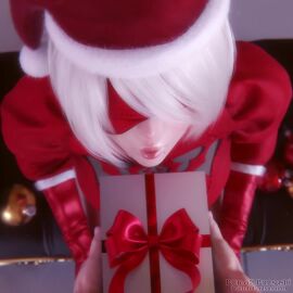 1boy 1girls 3d animated blindfold blowjob christmas christmas_outfit deepthroat english face_fucking fellatio female irrumatio light-skinned_female light-skinned_male light_skin male male_pov nier nier:_automata oral oral_sex pantsushi pov santa_hat sound tagme throat_fuck video voice_acted yorha_2b