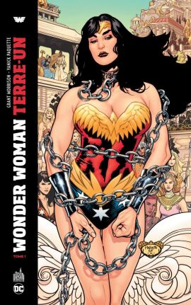 amazon amazonian anatomically_correct angry_face artist_name background_character background_characters bare_legs bare_shoulders big_breasts black_hair blonde_hair blue_eyes bracelet bracelets breasts building_background captured chain_leash chained chains cleavage collar comic comic_cover dark-skinned_female dark_red_lipstick dark_skin dc dc_comics diana_of_themyscira diana_prince emblem exposed_shoulders fanservice female fit fit_female flowing_hair ginger hippolyta light-skinned_female light_skin looking_at_viewer multiple_females multiple_girls nathan_fairbairn no_nude no_sex official_art queen queen_hippolyta red_lipstick revealing_clothes royalty seductive_smile smile superheroine tiara wonder_woman wonder_woman_(series) yanick_paquette