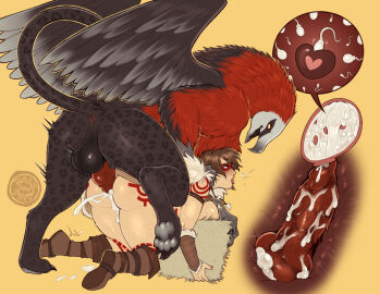 1girls accipitrid accipitriform animal_genitalia anus ass ass_focus avian balls bearded_vulture bird black_body black_fur blush bodily_fluids boots breasts brown_boots brown_hair cathy_(silverfox442) claws clothed clothing cross_section cum cum_in_pussy cum_in_uterus cum_inside dalipuff duo feathered_wings feathers feet felid female feral feral_on_human freckles from_behind fur genital_fluids genitals gryphon human human_on_feral hybrid impregnation internal internal_vaginal interspecies interspecies_impregnation knot knotting leopard leopard_spots male mammal markings mythological_avian mythological_creature mythology nipples old_world_vulture open_mouth ovum ovum_with_heart pantherine partially_clothed pawpads penetration penis pussy sex short_hair sperm_cell spots spotted_body spread_legs talons teratophilia thick_thighs thighs toe_claws toes tongue tongue_out uterus vaginal_penetration vulture wide_hips wings x-ray zoophilia