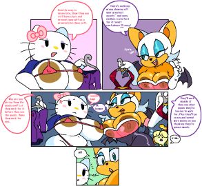 3girls animal_crossing big_areola big_breasts big_nipples breasts breasts_out brown_lips brown_nipples cassettedream chubby comic crossover dark_lips dark_nipples dream-cassette elbow_gloves female gloves hello_kitty hello_kitty_(character) hello_kitty_(series) hoshime huge_areolae huge_breasts huge_nipples isabelle_(animal_crossing) kitty_white latex mob_face multiple_females multiple_girls nintendo nipple_slip prostitute rouge_the_bat sanrio scantily_clad sega sonic_(series) sonic_the_hedgehog_(series) tagme white_background