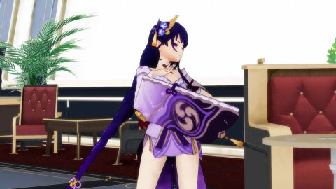 bottomless dancing genshin_impact mmd pussy_peek raiden_shogun tagme vagina_peek video who_tao