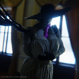 1:1 1girls 2025 3d 3d_(artwork) alcina_dimitrescu alternative_version_available between_breasts big_breasts big_hands biohazard black_flower black_gloves black_hair black_hat black_lipstick blender blender_(artwork) blender_eevee breasts capcom cinematic cinematic_lighting claws clothed_female clothing dark_hair depth_of_field dildo dildo_between_breasts dress elegant elegant_dress elegant_female environment eye_covered eyes_covered fanart female female_only flower flower_ornament gloves hat hat_covering_eyes hi_res hiding_face holding_breast holding_breasts huge_breasts hxyz large_breasts large_dildo larger_female lipstick long_hat mature mature_female milf nipples nipples_visible_through_clothing ornament paizuri pale-skinned_female pale_skin patreon patreon_username png purple_dildo resident_evil resident_evil_8:_village solo solo_female solo_focus tagme tall_female tied_hair tight_clothing tight_fit url victorian victorian_dress voluptuous voluptuous_female watermark white_dress