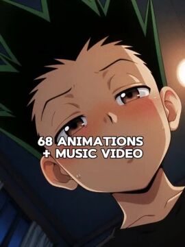 2boys ai_generated animated animated_gif black_hair blue_eyes blush gay gay_anal gay_sex gon_freecss hunter_x_hunter killua_zoldyck mp4 night teen teenage_male teenager teenager_on_teenager video white_hair yaoi