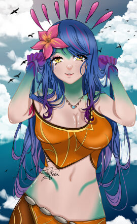 1girls female female_focus female_only league_of_legends lunyfera_(artist) neeko
