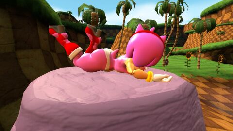 3d amy_rose ass bubble_ass bubble_butt female garry's_mod sonic_(series) thick_ass uglyx uglyx_(artist)