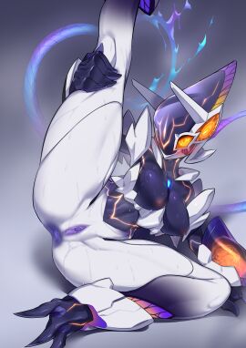 1girls anthro ass ass_cleavage blush blushing breasts fat_ass fat_thighs feet feet_out_of_frame female humanoid lanz_(xenoblade) large_breasts leg_out_of_frame leg_up legs_up monster_girl one_leg_up ouroboros_(xenoblade) pochincoff purple_anus purple_pussy purple_skin pussy robot sena_(xenoblade) sitting sitting_on_ground sweat sweating thick_ass thick_legs thick_thighs thighhighs thighs visible_nipples wide_hips xenoblade_(series) xenoblade_chronicles_(series) xenoblade_chronicles_3 yellow_eyes