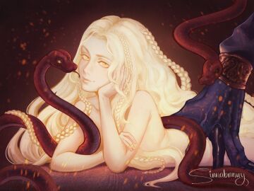 2boys 2d blonde_hair brother brothers elden_ring femboy femboy_focus fromsoftware half_siblings incest looking_at_viewer male male_only messmer_the_impaler miquella nude nude_femboy nude_male shadow_of_the_erdtree siblings sinnabnnuy sinnabnnuyrn