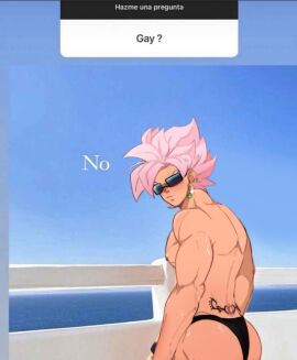 abs ass cruise demon dragon_ball dragon_ball_super dragon_ball_z goku goku_black kakarot male muscles muscular muscular_male pink_hair potara potara_earrings rose_hair scarysake solo son_goku succubus succubus_tattoo sunglasses super_saiyan super_saiyan_rose swimsuit tattoo thong yacht