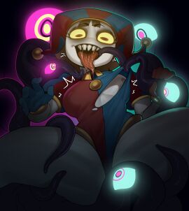 1girls 2024 2025 2d 2d_(artwork) 2d_artwork abstraction_(the_amazing_digital_circus) absurd_res absurdres adapted_costume ass ass_bigger_than_head ass_focus breasts clothing clown clown_girl creepy erect_nipples erect_nipples_under_clothes eyes female female_focus gloves glowing_eyes handjob hyper_ass imminent_sex jester jester_outfit jpeg leotard low-angle_view mr_fuga mrfuga nightmare_waifu nipple_slip nipples open_mouth pomni pomni_(the_amazing_digital_circus) possessed possessed_pomni possession restrained restrained_by_tentacles saliva sharp_teeth solo_focus tagme tentacle tentacle_grab tentacle_handjob tentacles tentacles_in_mouth the_amazing_digital_circus tongue tongue_out torn_clothes torn_clothing white_body white_skin yellow_eyes