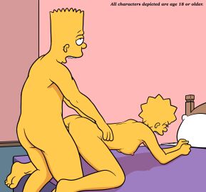 1boy 1girls 20th_century_fox 20th_century_studios aged_up all_fours anal anal_sex ass bart_simpson bed bedroom breasts brother_and_sister doggy_style duo female human human_on_human incest indoors lisa_simpson lockandlewd male male/female male_focus nipples nude nude_female nude_male open_mouth penis penis_in_anus pillow sex straight straight_sex the_simpsons yellow_skin