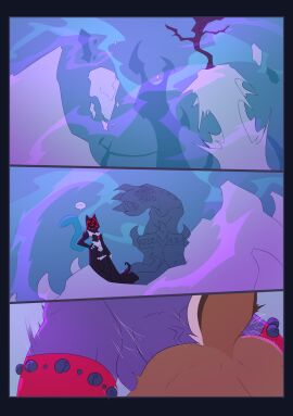 2024 2boys ambiguous_gender anal anal_sex anthro balls bell blue_border border brown_body brown_fur comic duo eldritch_being felid feline femboy frozen fur gay gay_sex genitals hi_res humanoid_genitalia humanoid_penis ice impact_lines jingle_bell landscape male male/ambiguous male/male male_only mammal metal_(artist) metal_(character) original_character penetration penis sex snow tundra vein veiny_penis