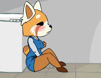 aggressive_retsuko aggretsuko ailurid animated anthro bodily_fluids clothed clothed_masturbation clothing demagaberaga female fingering fingering_self fondling genital_fluids live2d mammal masturbation pussy red_panda retsuko sad sanrio self_fondle solo steam steaming steaming_pussy vaginal_fluids
