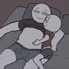 2boys alex_(homunculus) big_guy_(homunculus) homunculus100 stickman tagme video yaoi