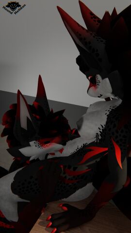 3d_(artwork) 4k 9:16 absurd_res anthro ass big_breasts blender_(artwork) blush bottomwear breasts canid canid_demon canine clothing cunnilingus demon detailed_background digital_media_(artwork) duo eyeliner female freckled_arms freckled_breasts freckled_butt freckled_chest freckled_face freckled_legs freckled_shoulders freckled_thighs freckles furniture hand_on_butt hand_on_hip hellhound hi_res highlights_(coloring) hound_(hound_helldan) hound_helldan huge_filesize hybrid incest_(lore) jennifer_(hound_helldan) makeup male male/female mammal markings mother_(lore) mother_and_child_(lore) mother_and_son_(lore) mythological_canine mythological_creature mythology novabeast on_table oral pants parent_(lore) parent_and_child_(lore) parent_and_son_(lore) red_eyeliner red_eyes red_highlights sex son_(lore) table vaginal_penetration watermark